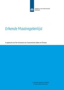 Erkende maatregelenlijst overheid